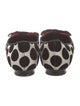 Manolo Blahnik Polka Dot Print Bow Accents Flats