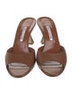 Manolo Blahnik Leather Slides