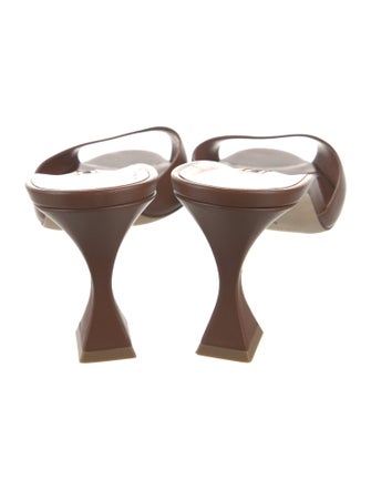 Manolo Blahnik Leather Slides