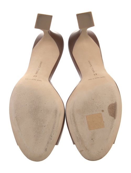 Manolo Blahnik Leather Slides