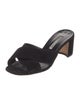 Manolo Blahnik Suede Slides