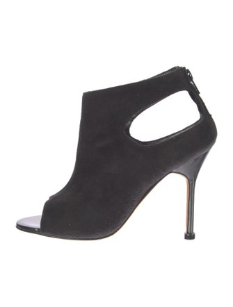 Manolo Blahnik Suede Mules