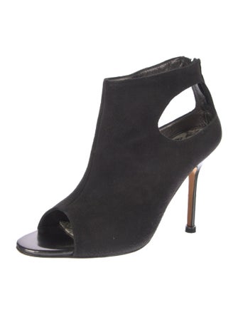 Manolo Blahnik Suede Mules