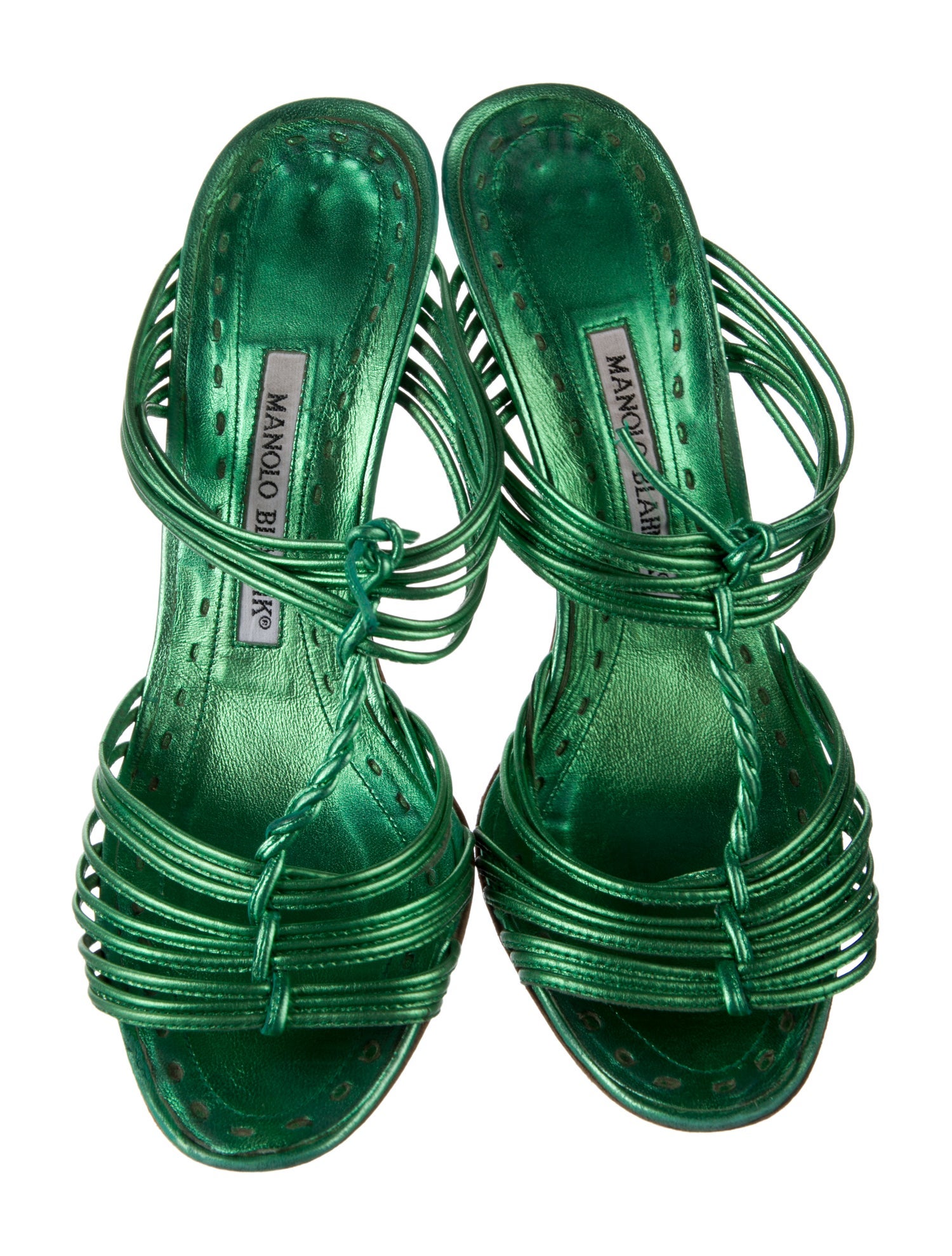 Manolo Blahnik Leather Mules