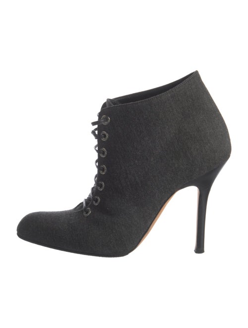 Manolo Blahnik Lace-Up Boots