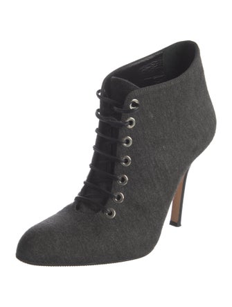 Manolo Blahnik Lace-Up Boots