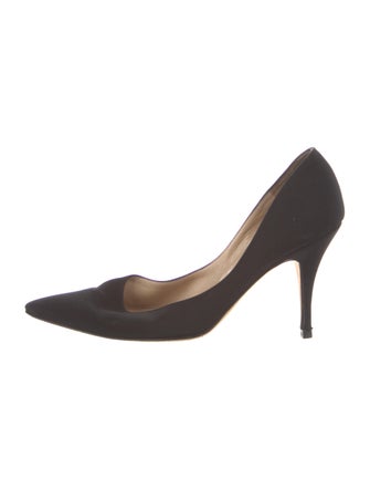 Manolo Blahnik Satin Pumps