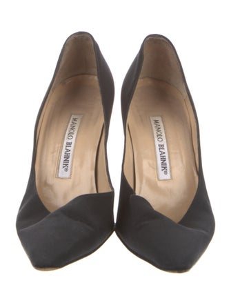 Manolo Blahnik Satin Pumps