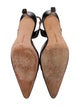 Manolo Blahnik Leather Slingback Pumps