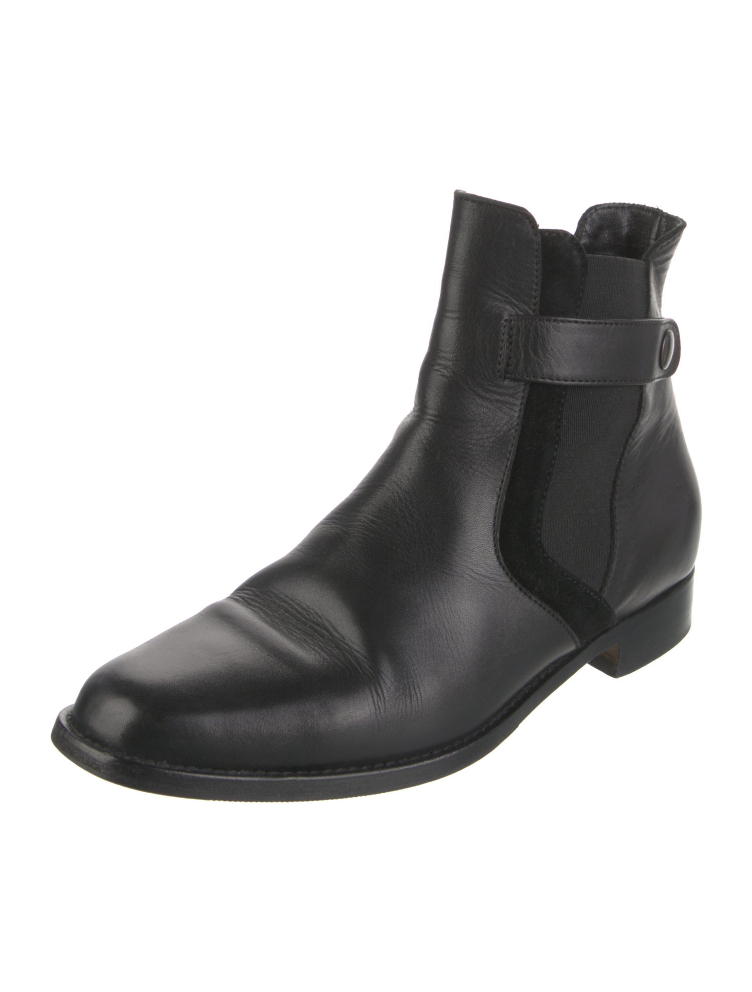 Manolo Blahnik Leather Chelsea Boots