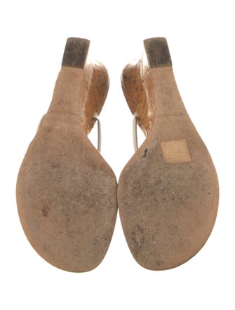 Manolo Blahnik Patent Leather Slides