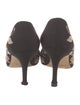 Manolo Blahnik Canvas Patterned Pumps