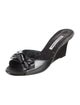 Manolo Blahnik Patent Leather Slides