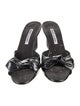 Manolo Blahnik Patent Leather Slides