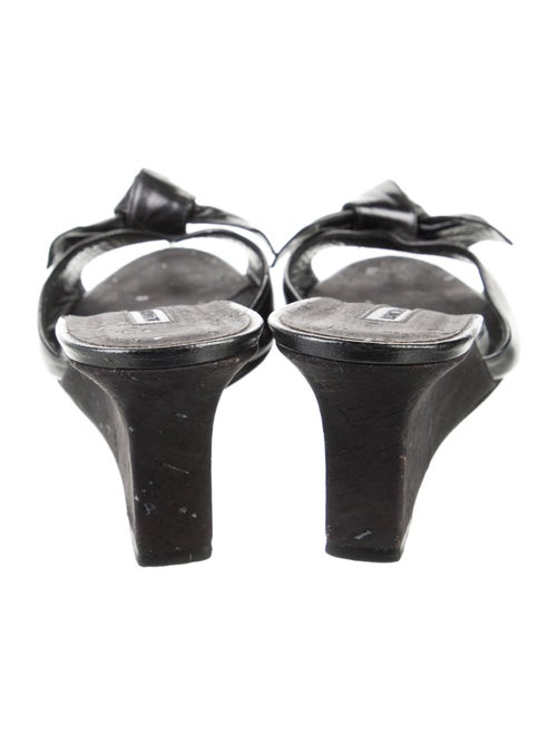 Manolo Blahnik Patent Leather Slides
