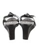 Manolo Blahnik Patent Leather Slides