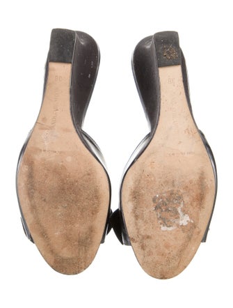 Manolo Blahnik Patent Leather Slides