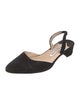 Manolo Blahnik Suede Slingback Pumps