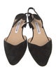 Manolo Blahnik Suede Slingback Pumps