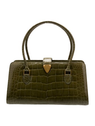 Manolo Blahnik Alligator Shoulder Bag