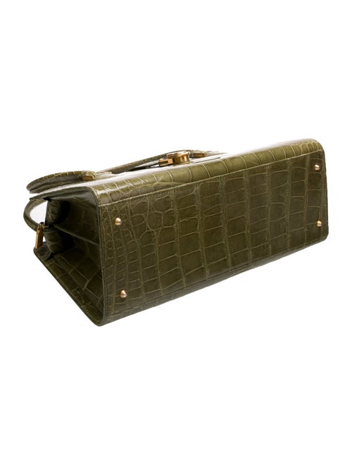 Manolo Blahnik Alligator Shoulder Bag