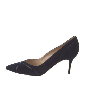 Manolo Blahnik Suede Pumps
