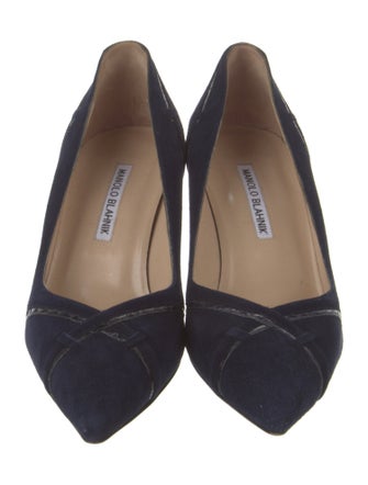 Manolo Blahnik Suede Pumps