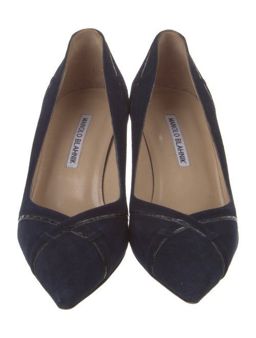 Manolo Blahnik Suede Pumps