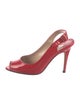Manolo Blahnik Patent Leather Slingback Pumps