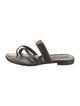 Manolo Blahnik Leather Slides