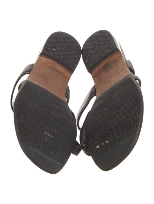 Manolo Blahnik Leather Slides