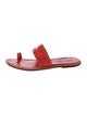 Manolo Blahnik Leather Slides