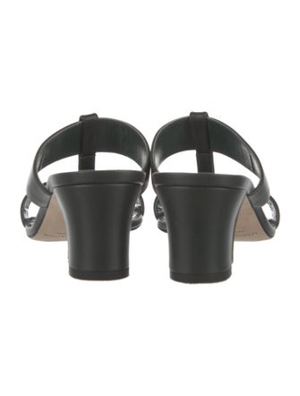 Manolo Blahnik Leather Slides