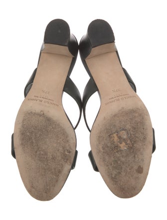 Manolo Blahnik Leather Slides
