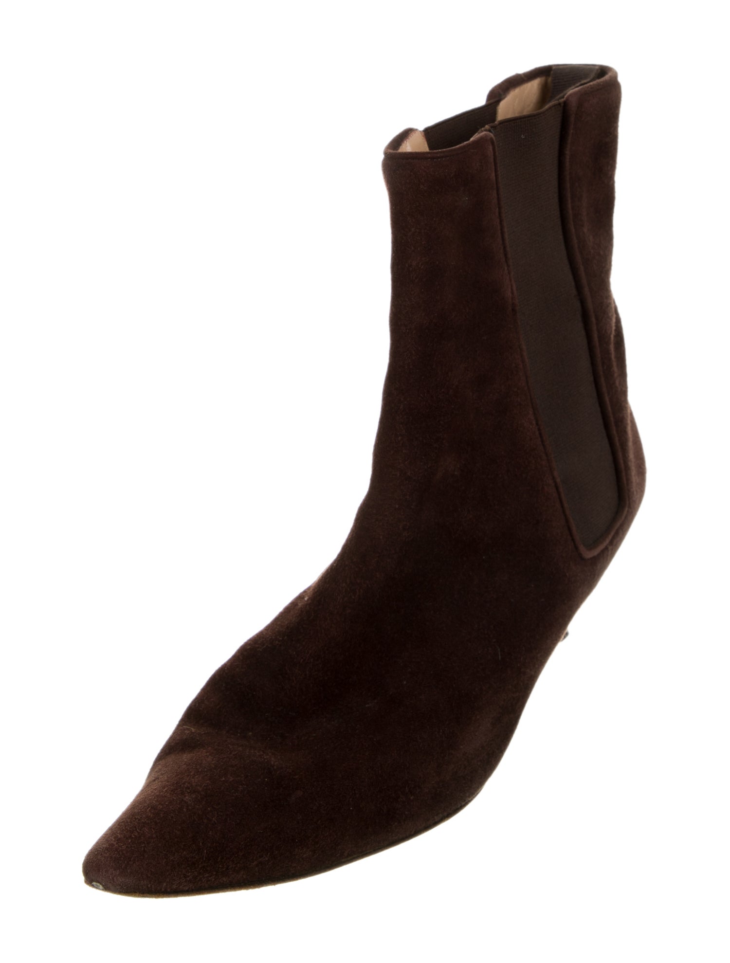 Manolo Blahnik Suede Chelsea Boots