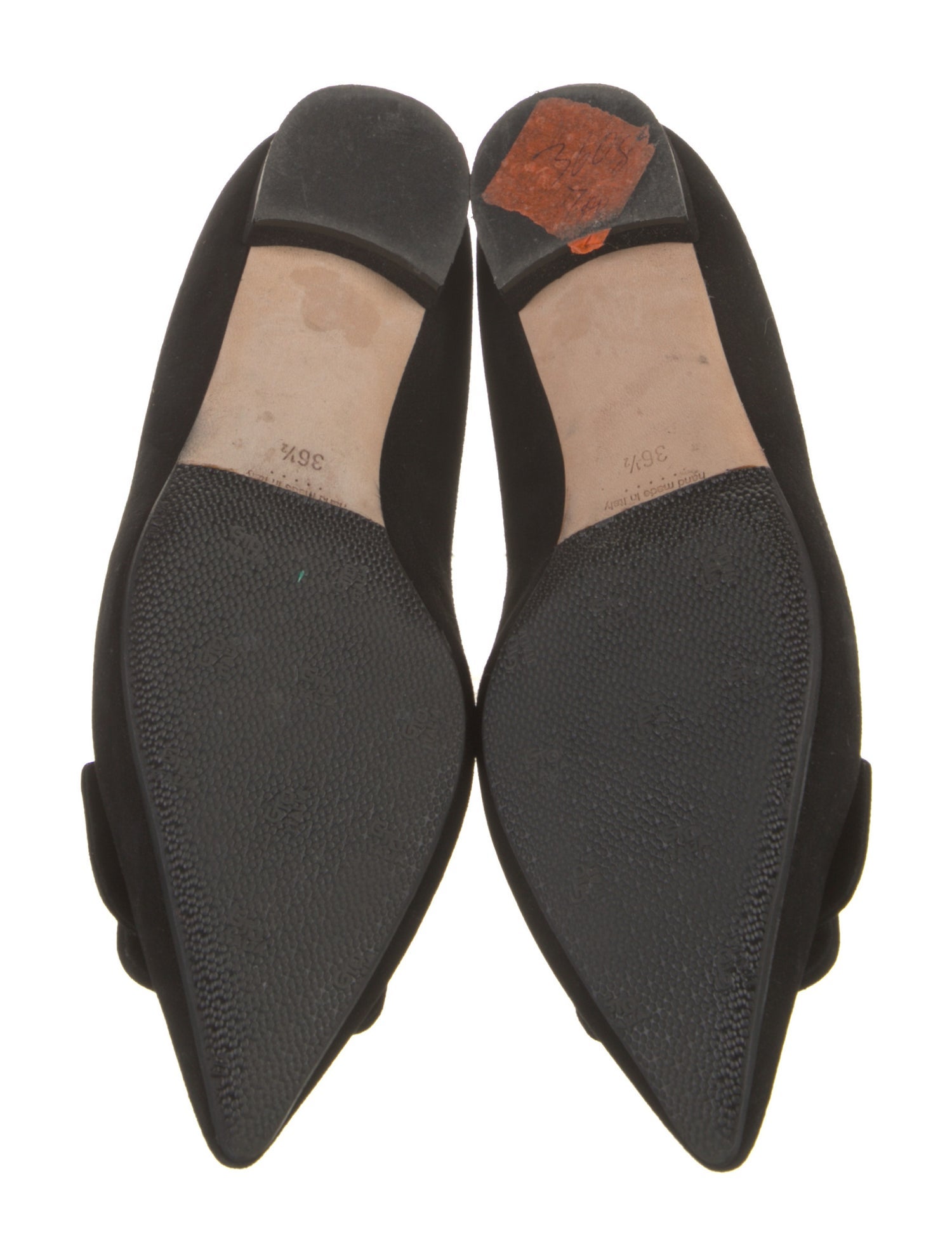 Manolo Blahnik Suede Flats