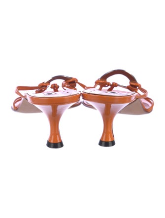 Manolo Blahnik Patent Leather Slides