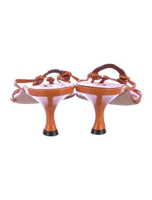 Manolo Blahnik Patent Leather Slides