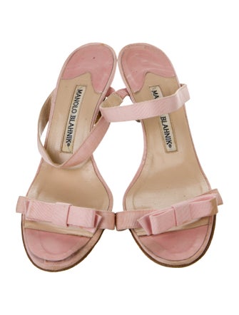 Manolo Blahnik Patent Leather Slides