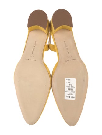 Manolo Blahnik Suede Slingback Pumps