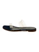 Manolo Blahnik Scolto Denim Slides