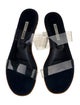 Manolo Blahnik Scolto Denim Slides