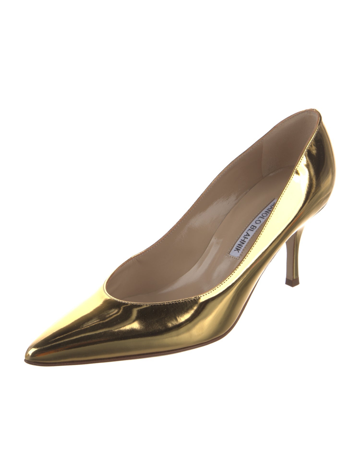 Manolo Blahnik Leather Pumps w/ Tags