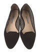 Manolo Blahnik Suede Lasercut Accents Flats