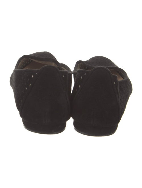 Manolo Blahnik Suede Lasercut Accents Flats