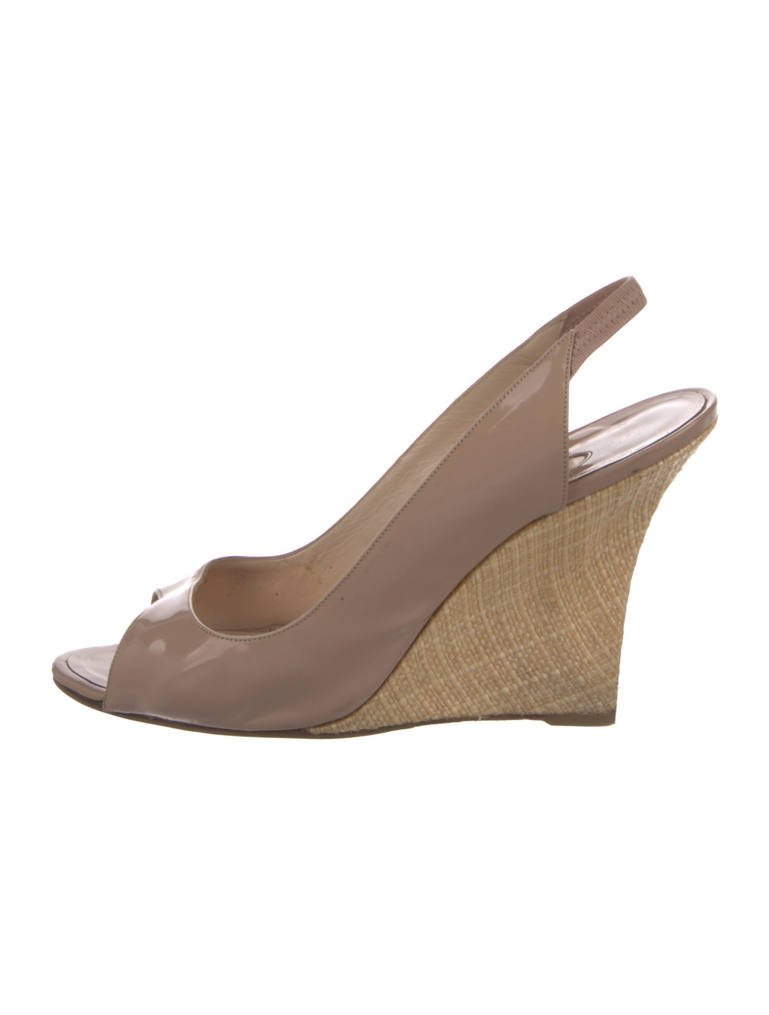 Manolo Blahnik Patent Leather Slingback Pumps