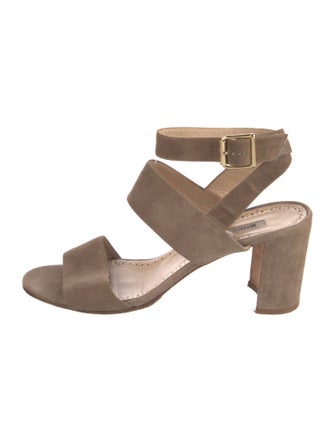 Manolo Blahnik Suede Sandals