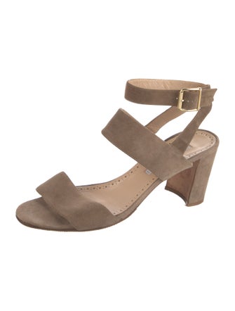 Manolo Blahnik Suede Sandals