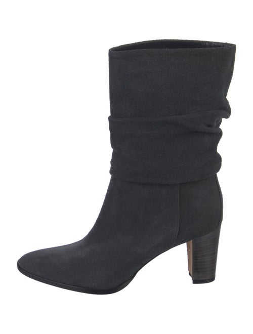 Manolo Blahnik Suede Slouch Boots