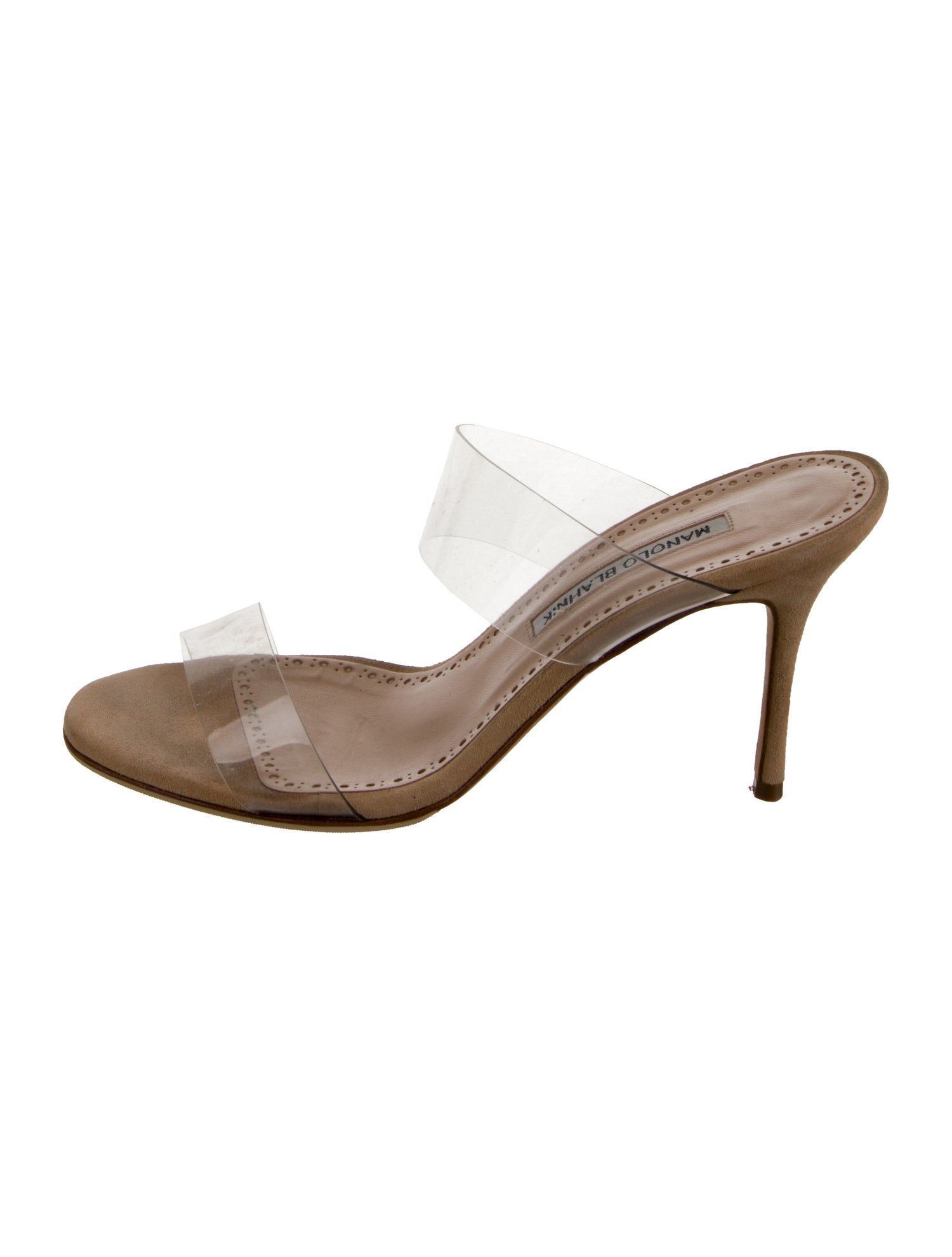 Manolo Blahnik Scolto PVC Slides